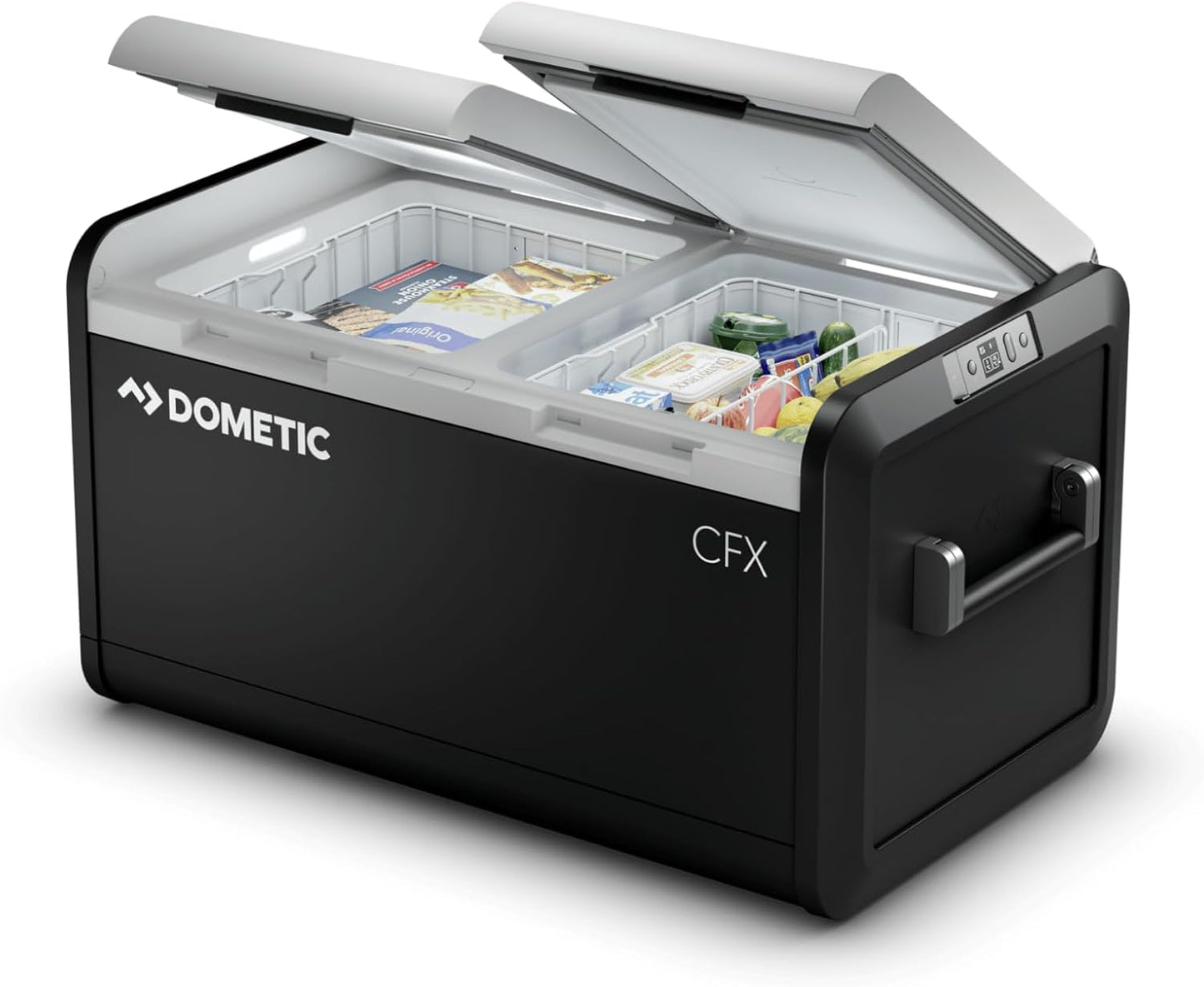 CFX3 75DZ, 75Liter Dual Zone Portable Refrigerator and Freezer, Powered by AC/DC or Solar