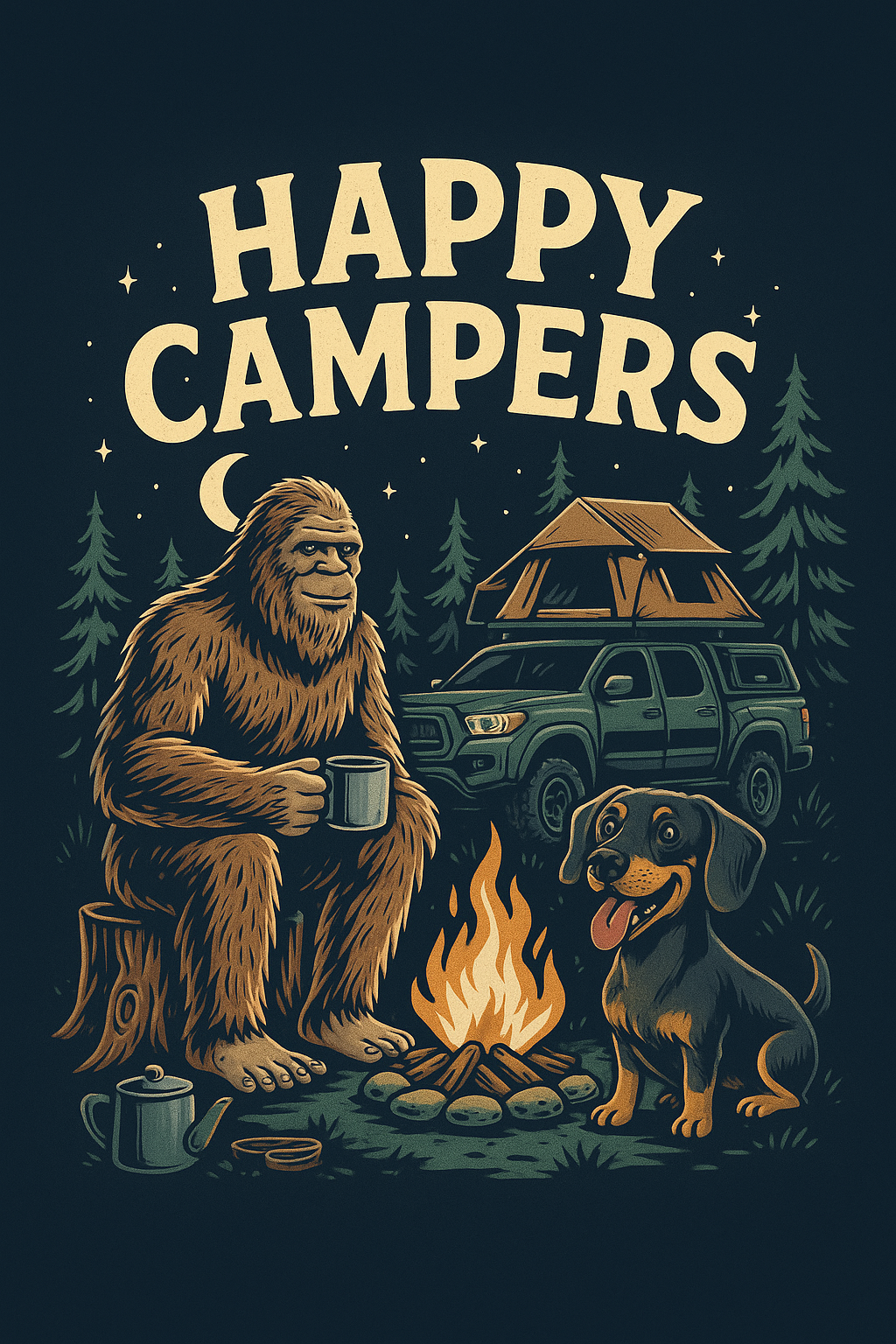 “HAPPY CAMPERS” LIMITED TEE