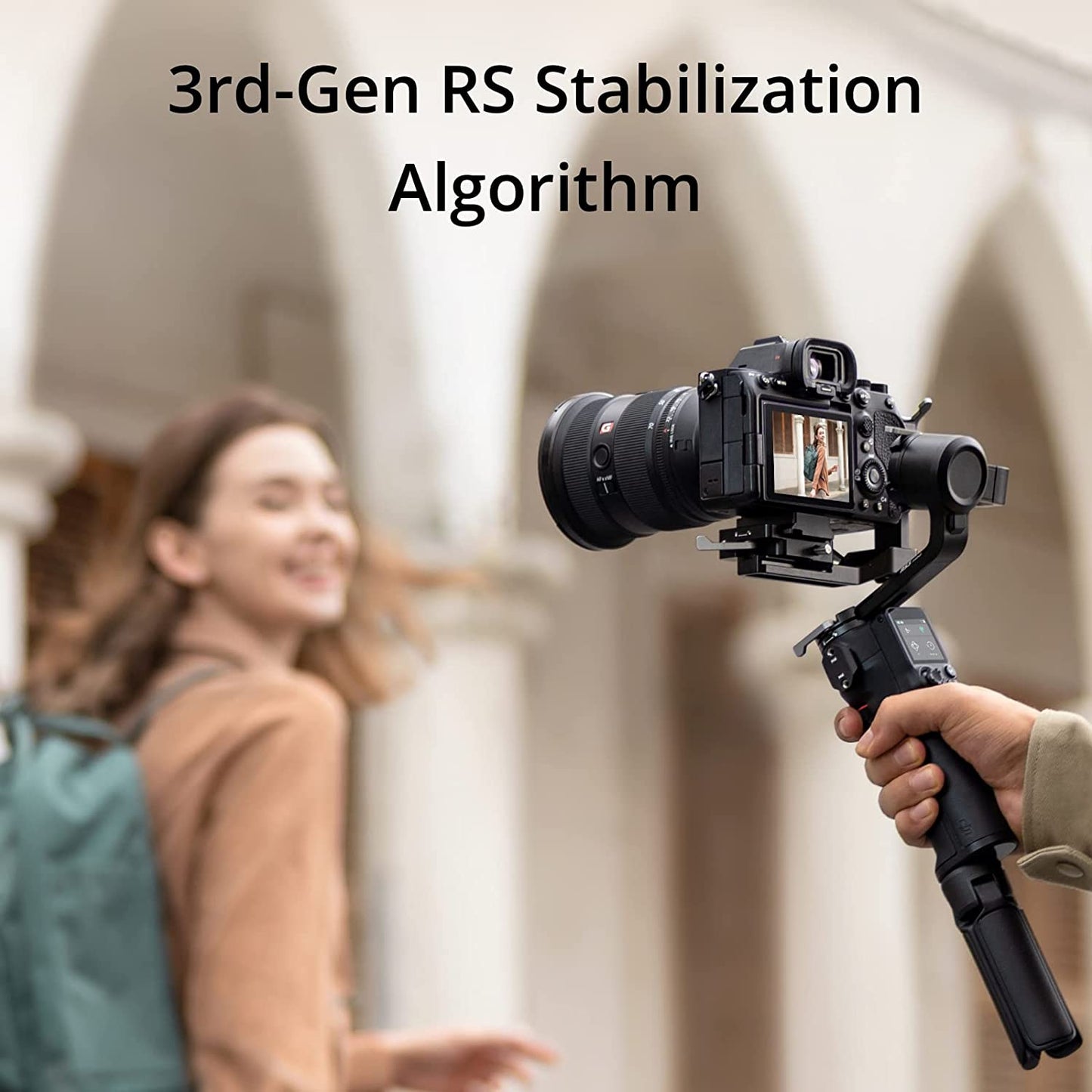 RS 3 Mini, 3-Axis Mirrorless Gimbal Lightweight Stabilizer for Canon/Sony/Panasonic/Nikon/Fujifilm, 2 Kg (4.4 Lbs) Tested Payload, Bluetooth Shutter Control, Native Vertical Shooting