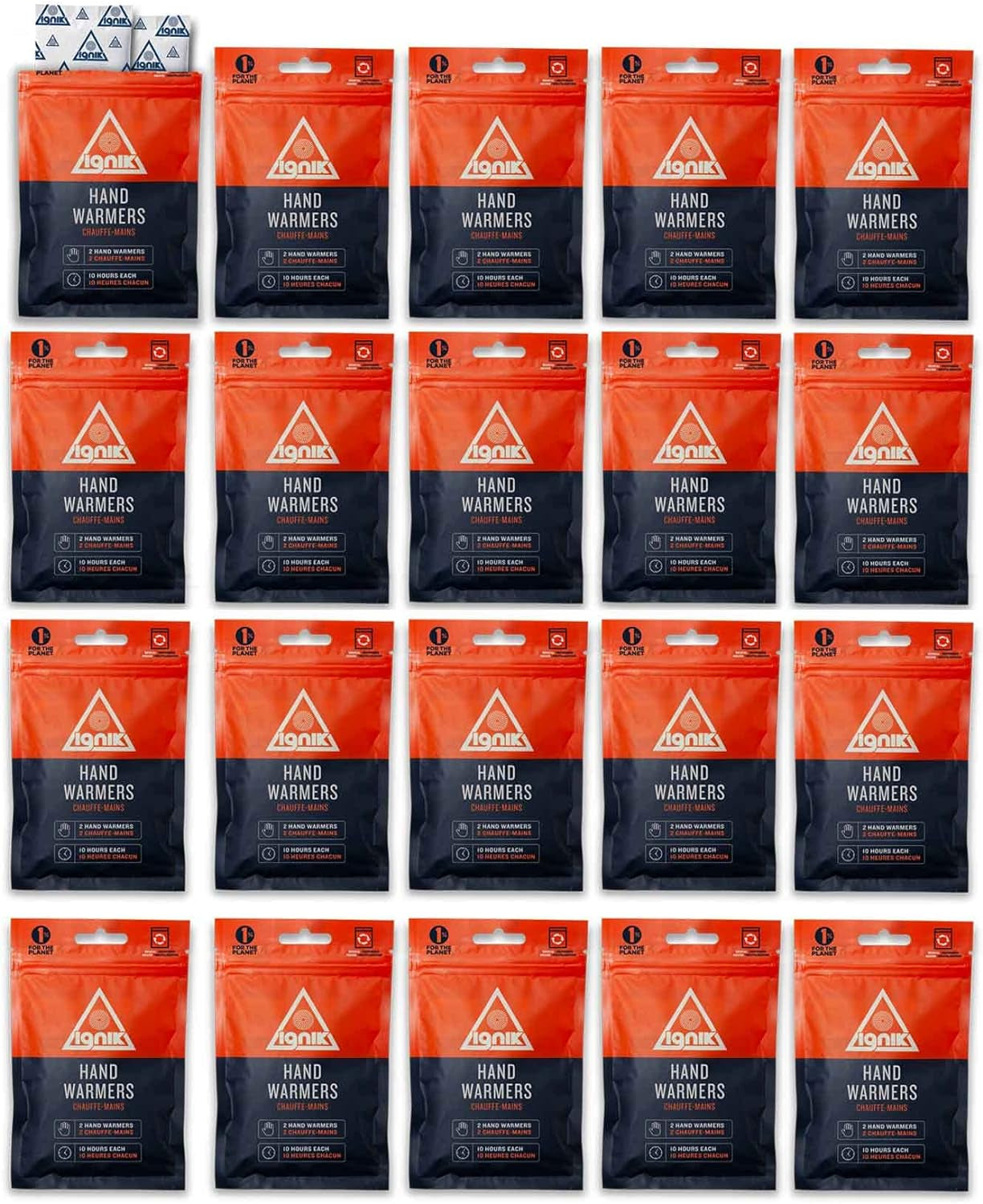 Resealable Multiple-Use Hand Warmers for 10 Hours of Heat across 72 Hours