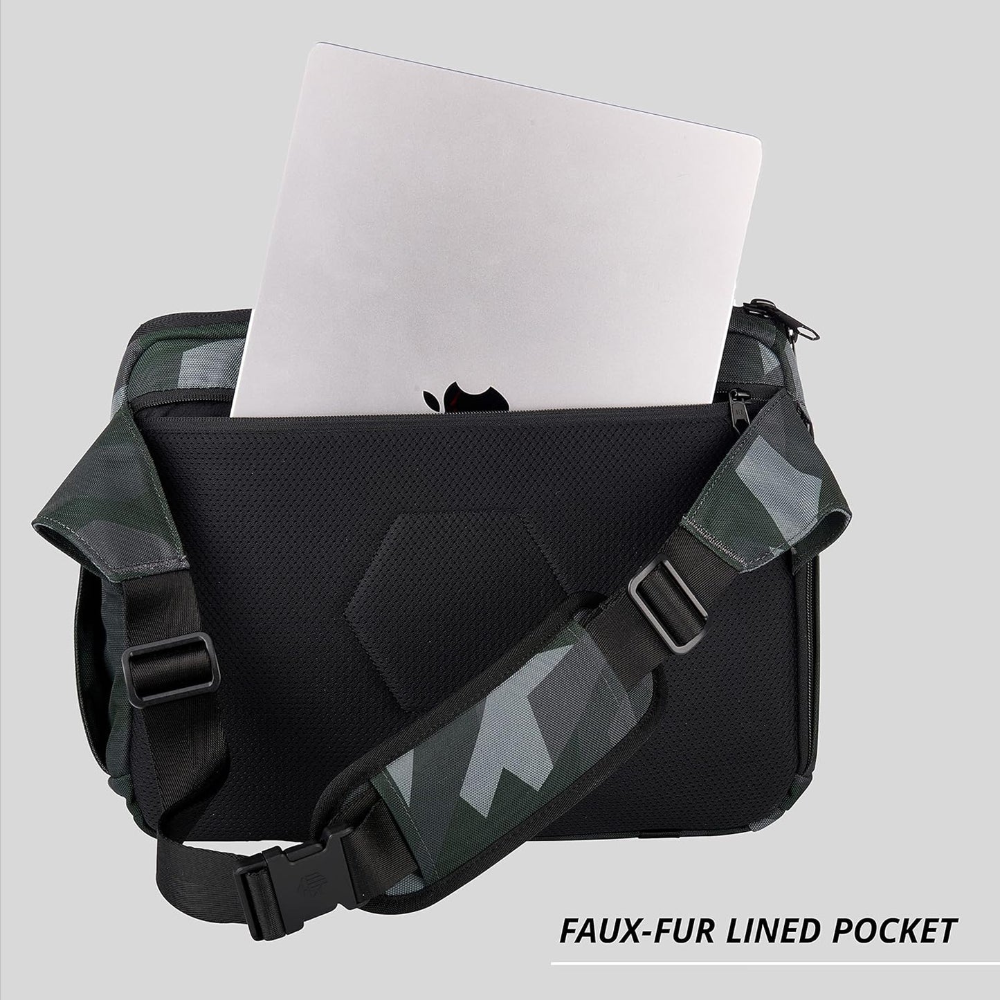 Ranger DSLR XL Camera Sling – with Adjustable Carry Straps, Ample Interior Dividers, Water-Resistant Fabric, YKK Premium Zippers & More – Glacier Camo