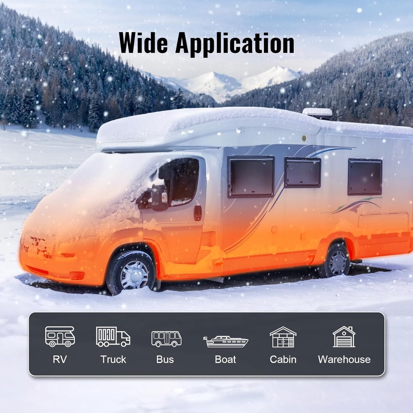 Diesel Heater 8KW, Diesel Air Heater with Remote Control and LCD Screen, Parking Bunk Heater, Fast Heating Low Noise Portable Diesel Heater for Car SUV RV Trailer Camper Boat and Garage