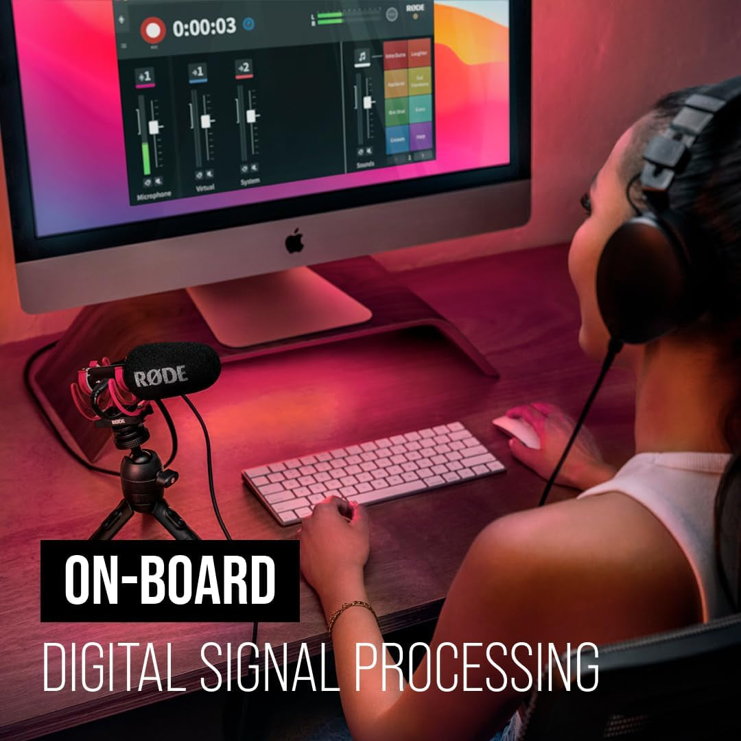 Videomic GO II Camera-Mount Lightweight Directional Microphone,Black