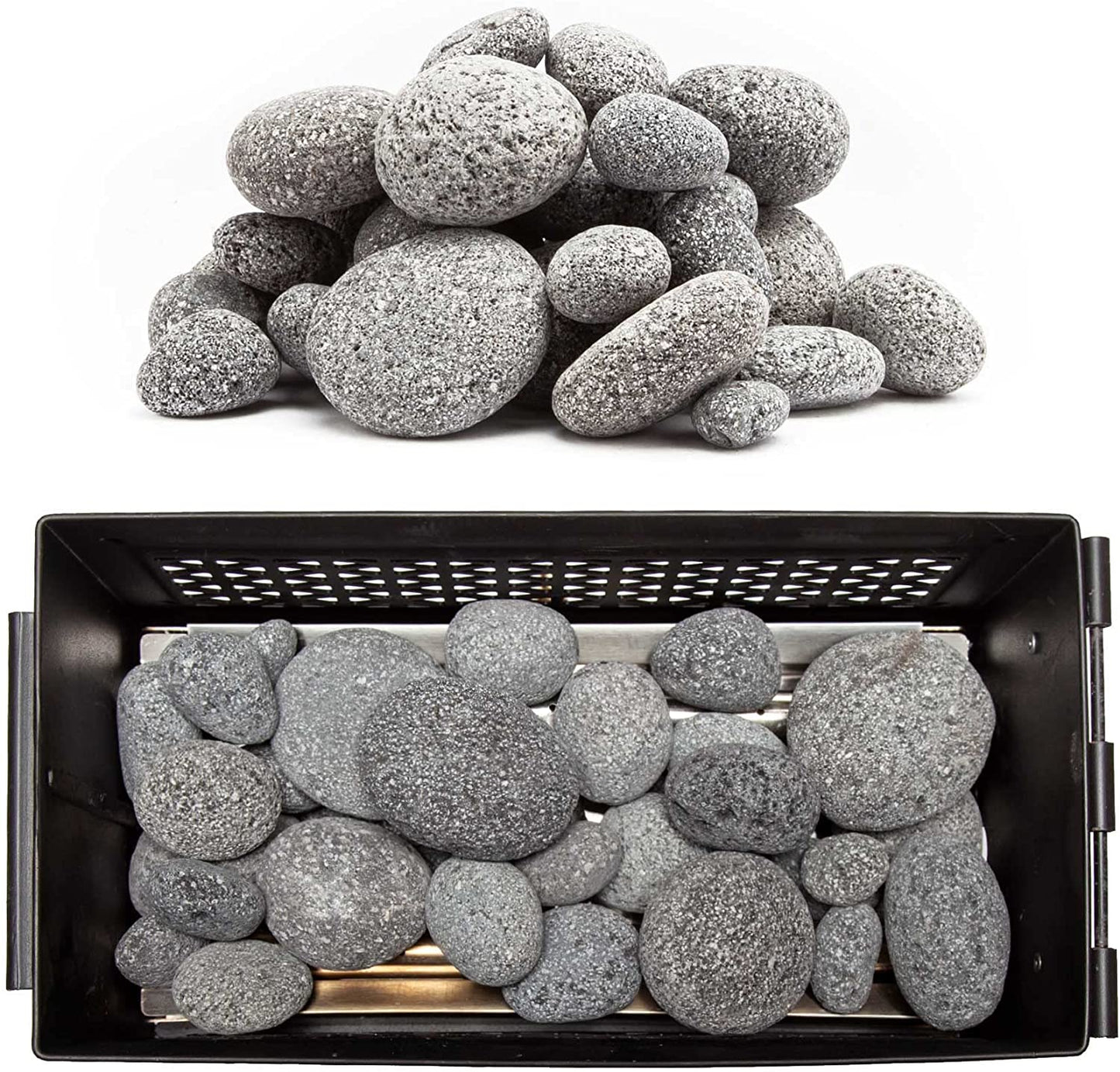 Firecan Fire Rocks Propane Fire Pit Lava Stones