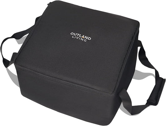 Firecube Carry Bag - Fits  14” Square Portable Propane Firecube Fire Pit – UV and Weather Resistant – Sturdy Grips for Easy Transport