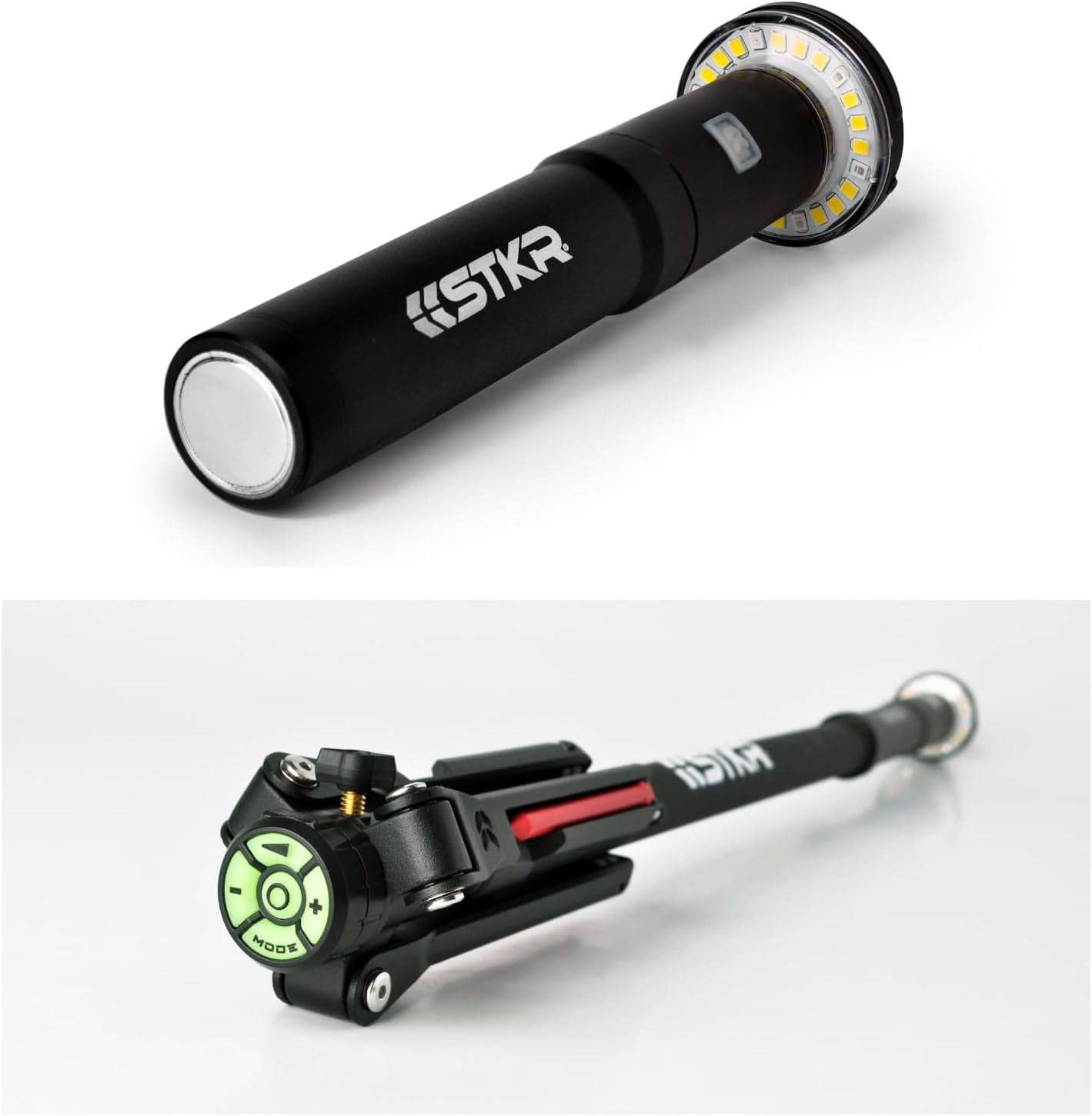 FLI PRO Telescoping Area Light - 8 Foot Extention + Removable Flashlight, Black, (12679)