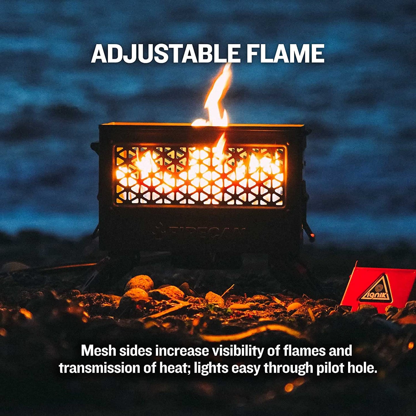 Firecan Portable Propane Fire Pit with Hose and Adjustable Regulator