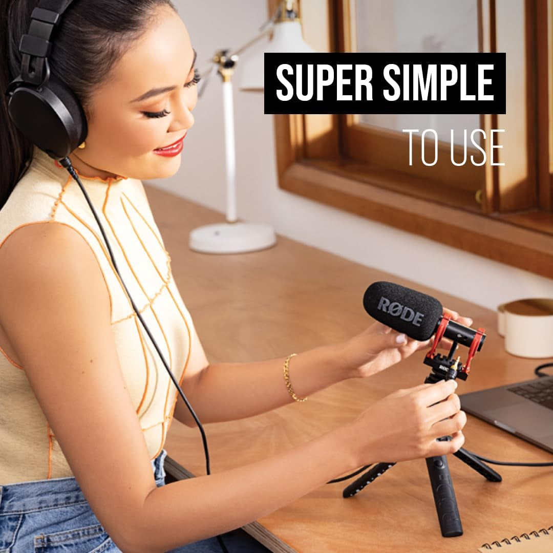 Videomic GO II Camera-Mount Lightweight Directional Microphone,Black