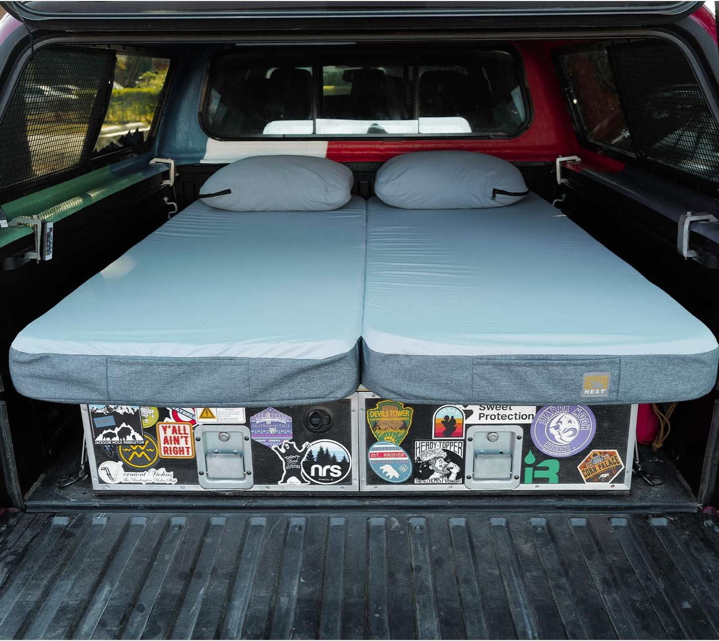 Dually - Portable Camping Mattress, Enhanced Memory Foam, Double Mattress, Sleeps Two