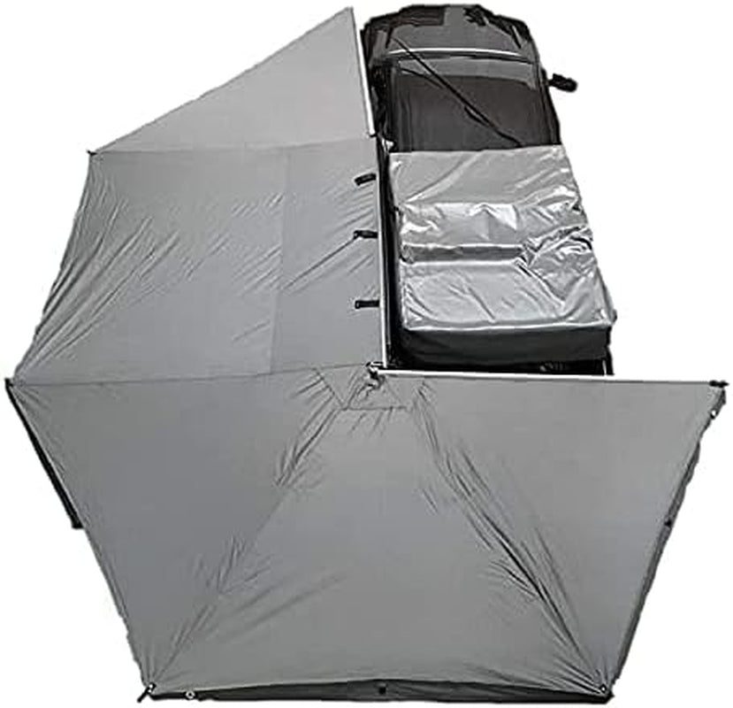 Nomadic Awning 270 - Dark Gray with Black Travel Cover - Driverside