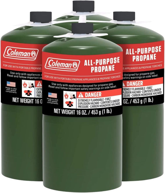 Coleman Propane Replacement Fuel Cylinders 16 Oz Camping Fuel Bundled