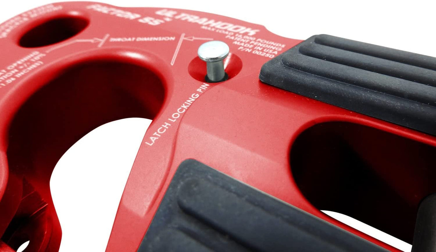 ULTRAHOOK Winch Hook with Shackle Mount - RED