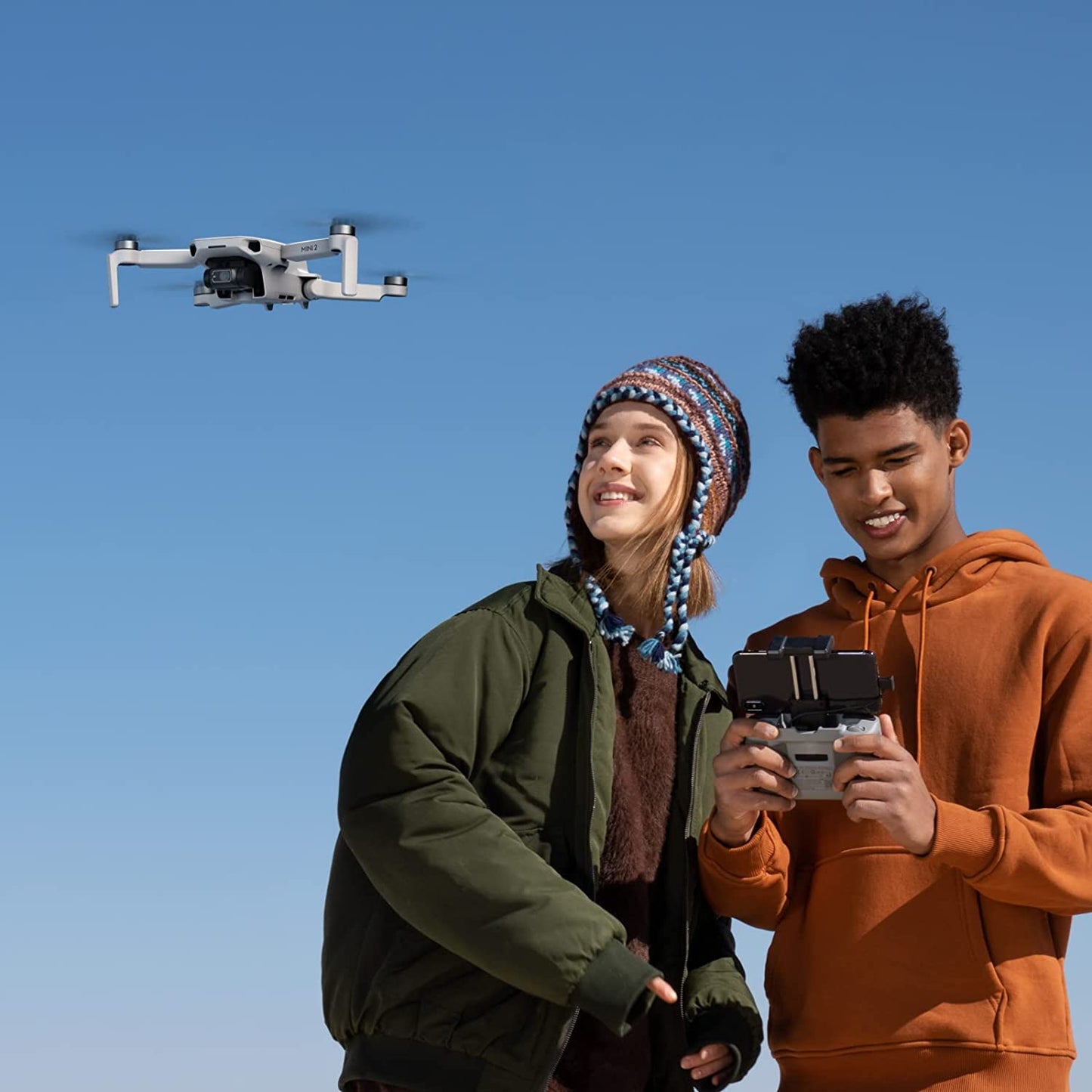 Mini 2 Fly More Combo – Ultralight Foldable Drone, 3-Axis Gimbal with 4K Camera, 12MP Photos, 31 Mins Flight Time, Ocusync 2.0 10Km HD Video Transmission, Quickshots, Gray