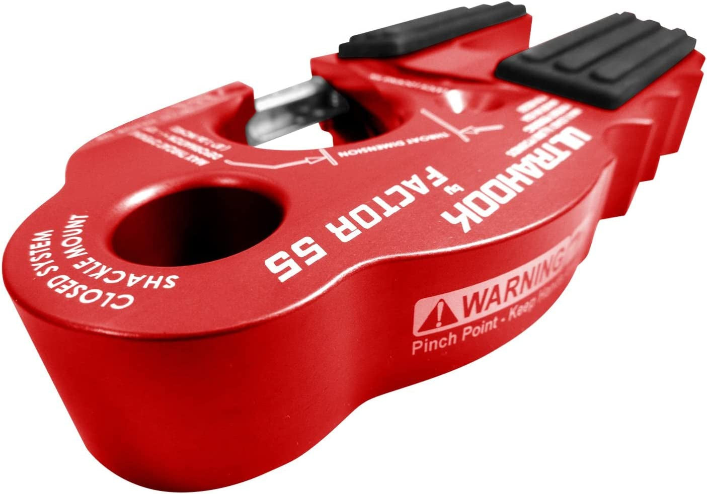 ULTRAHOOK Winch Hook with Shackle Mount - RED