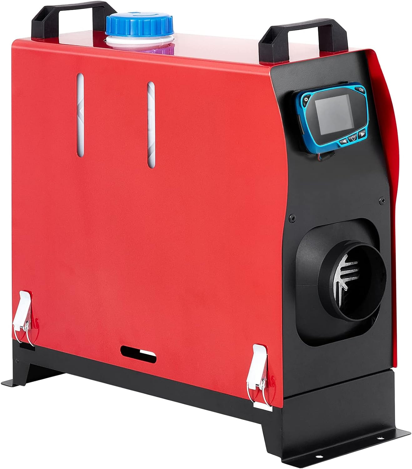 Diesel Air Heater, 12 V 5KW All in One Bunk Parking Heater, with Remote Control, LCD Thermostat Monitor, Silencer and Large Air Outlet for RV Trucks Bus and Trailer