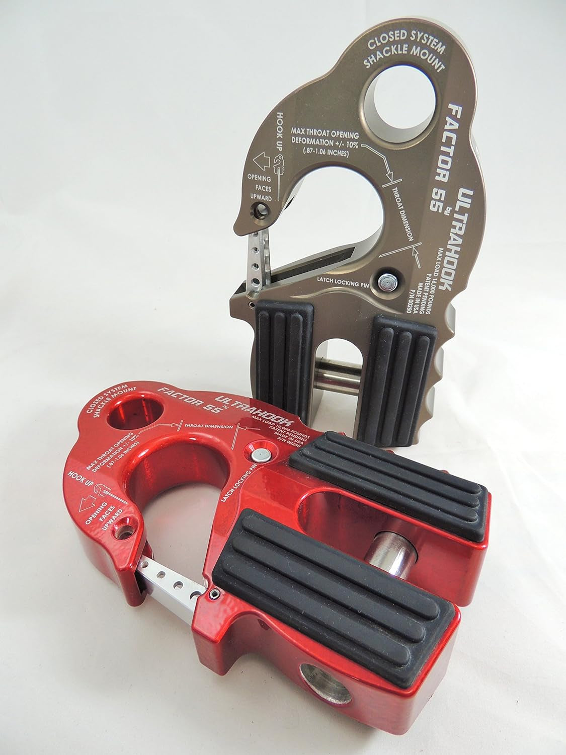 ULTRAHOOK Winch Hook with Shackle Mount - Gray