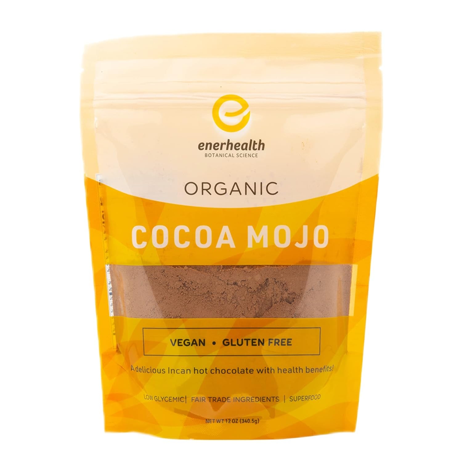 , Cocoa Mojo - 100% Organic Mushroom Cocoa Powder - 12Oz Bag