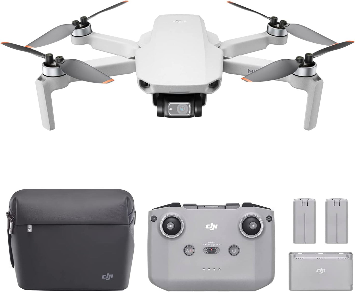 Mini 2 Fly More Combo – Ultralight Foldable Drone, 3-Axis Gimbal with 4K Camera, 12MP Photos, 31 Mins Flight Time, Ocusync 2.0 10Km HD Video Transmission, Quickshots, Gray
