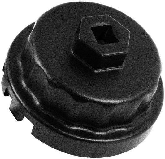 Aluminum Oil Filter Wrench for Toyota, Lexus, RAV4, Camry, Tundra, Highlander, Sienna, Cruiser, Tacoma - 3/8 Inch Square 64Mm 4 Slots