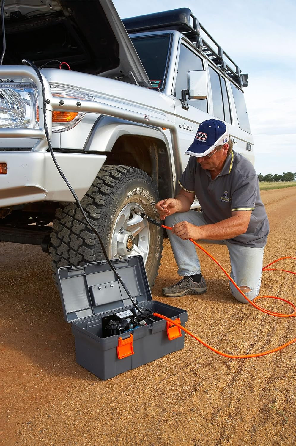 171302 V2 Portable Tire Inflation Kit, Includes High-Temperature Air Hose 23 Foot and Redesigned Accessories Kit, Quick Fitting for Universal on Board Systems and Air Compressors