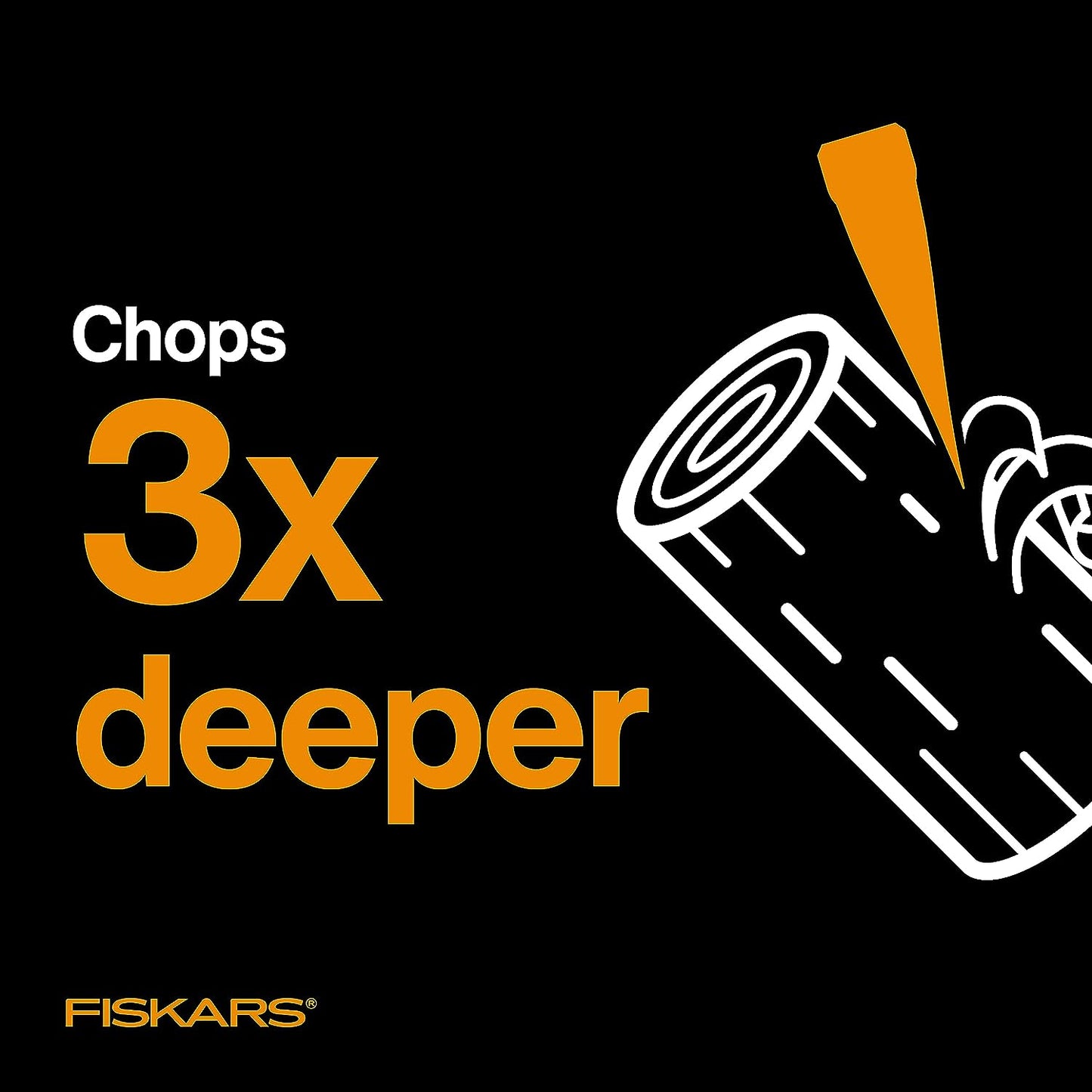 X7 Hatchet - Wood Splitter for Small to Medium Size Kindling with Proprietary Blade-Grinding Technique - Lawn and Garden - Orange/Black