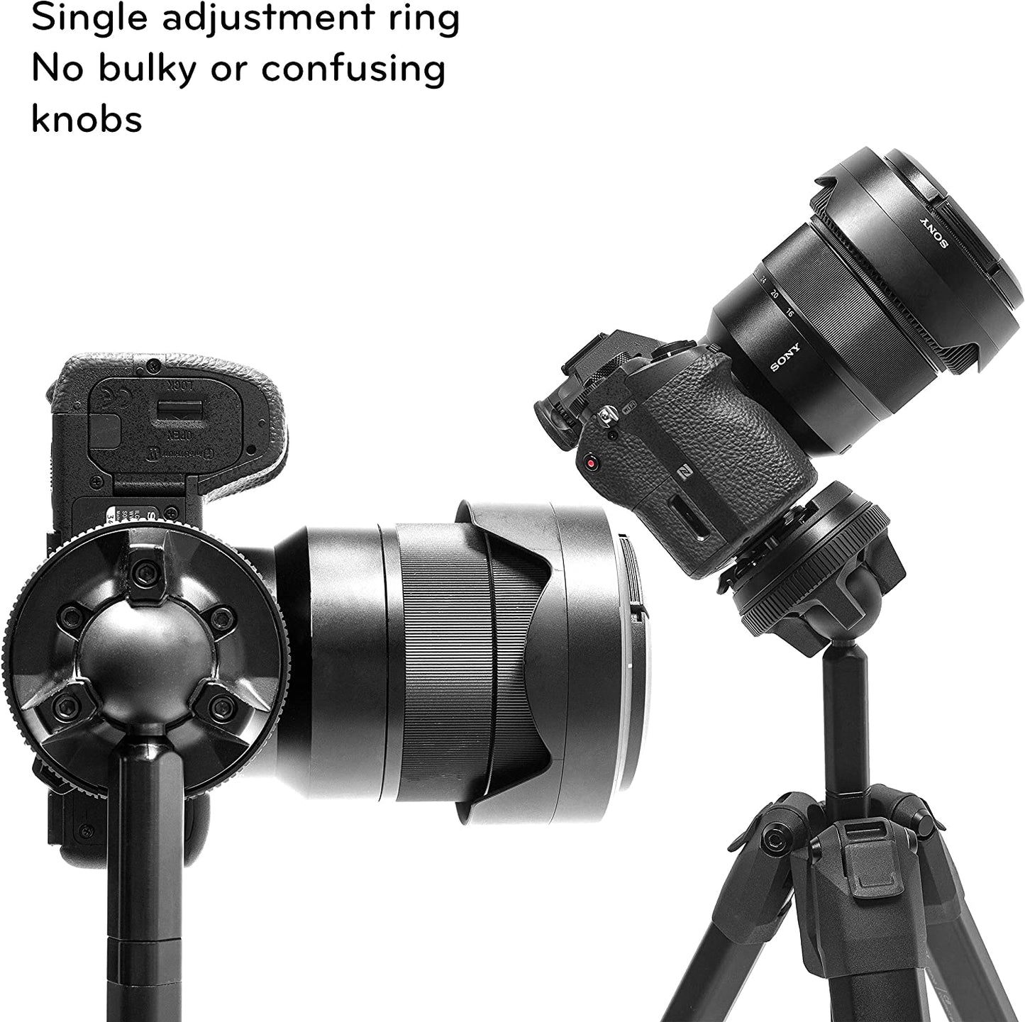 Travel Tripod (5 Section Aluminum Camera Tripod)