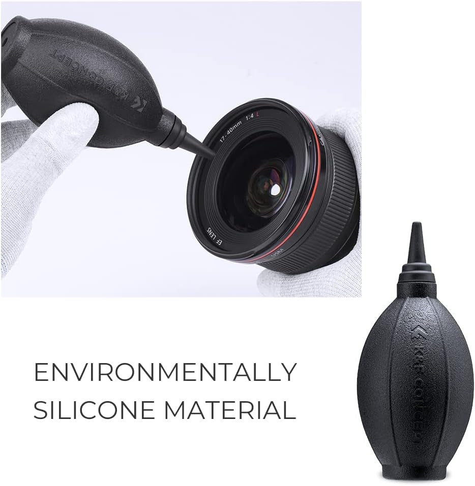 Professional Camera Cleaning Kit for DSLR & Mirrorless Cameras with APS-C & Full-Frame Sensor Cleaning Rods/Lens Cleaner/Gloves/Air Blower/Lens Pen Brush/Microfiber Cloths/Carrying Case