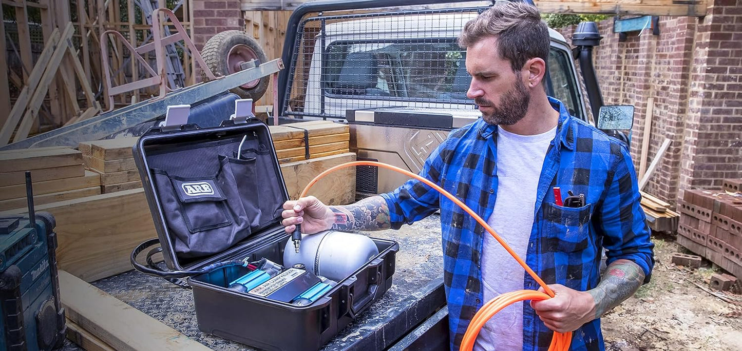 171302 V2 Portable Tire Inflation Kit, Includes High-Temperature Air Hose 23 Foot and Redesigned Accessories Kit, Quick Fitting for Universal on Board Systems and Air Compressors