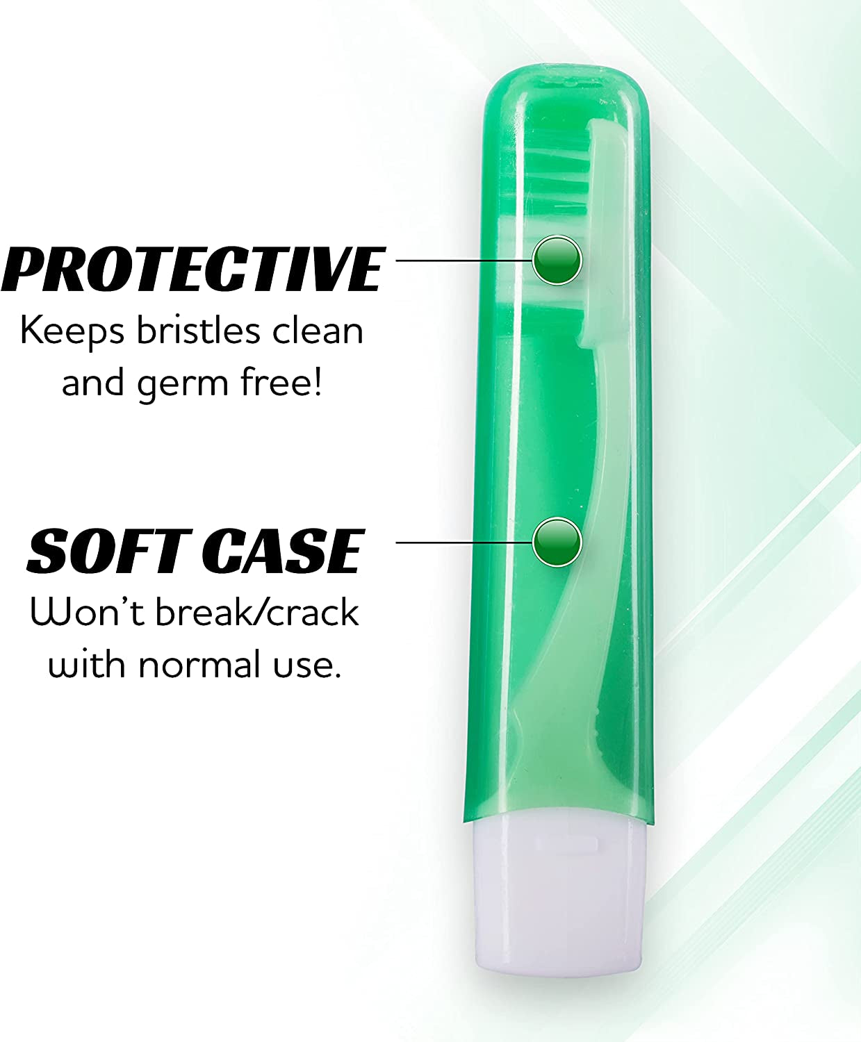 Travel Toothbrushes, Mini Toothbrush with Toothbrush Cover, Camping Toothbrush, Travel Size Toothbrush with Toothbrush Case Portable Toothbrush, Adults Travel Toothbrush Kit (3 Pack)