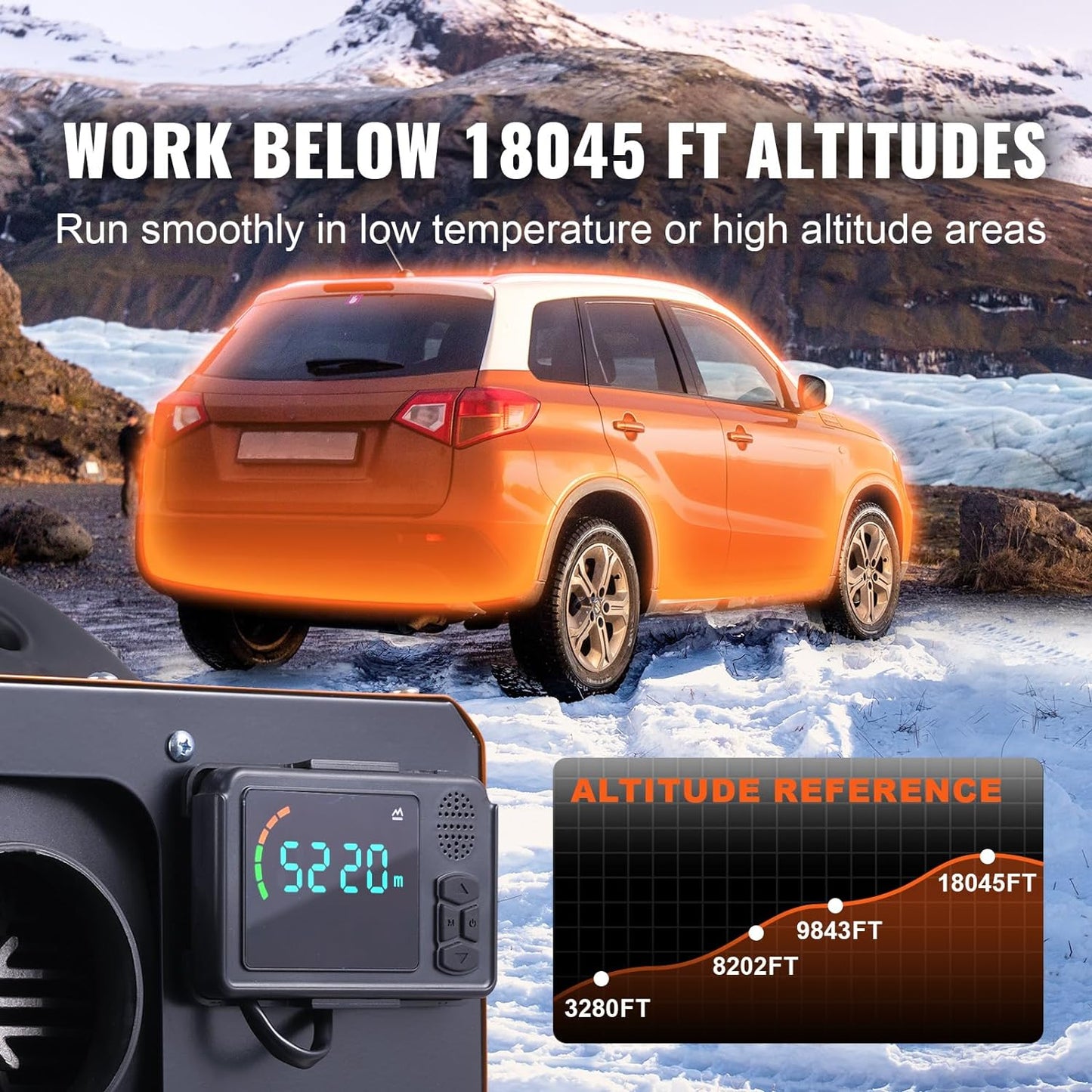 5KW Diesel Heater, Bluetooth App Control Diesel Heater All in One, Max 18045 Ft, Automatic Altitude Adjustment, Diesel Air Heater with Remote Control and LCD, for Van Truck Trailer and Indoors