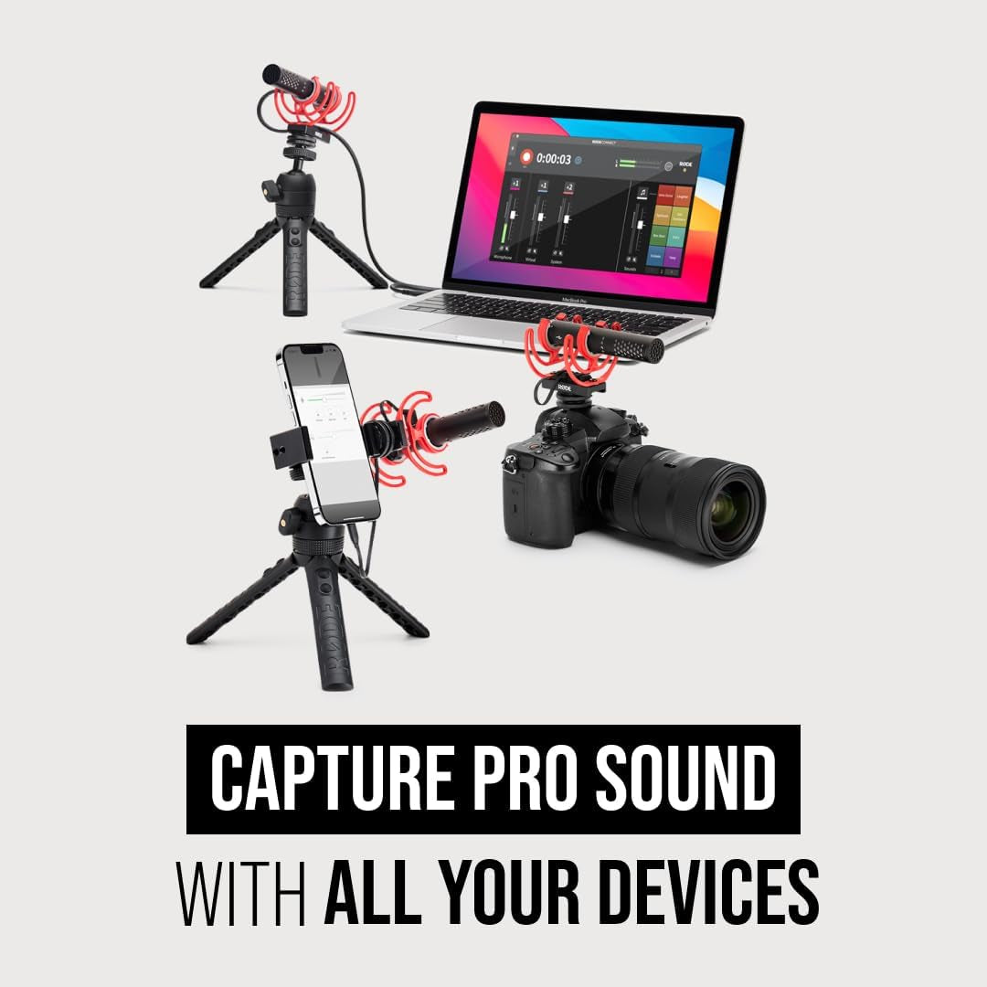 Videomic GO II Camera-Mount Lightweight Directional Microphone,Black