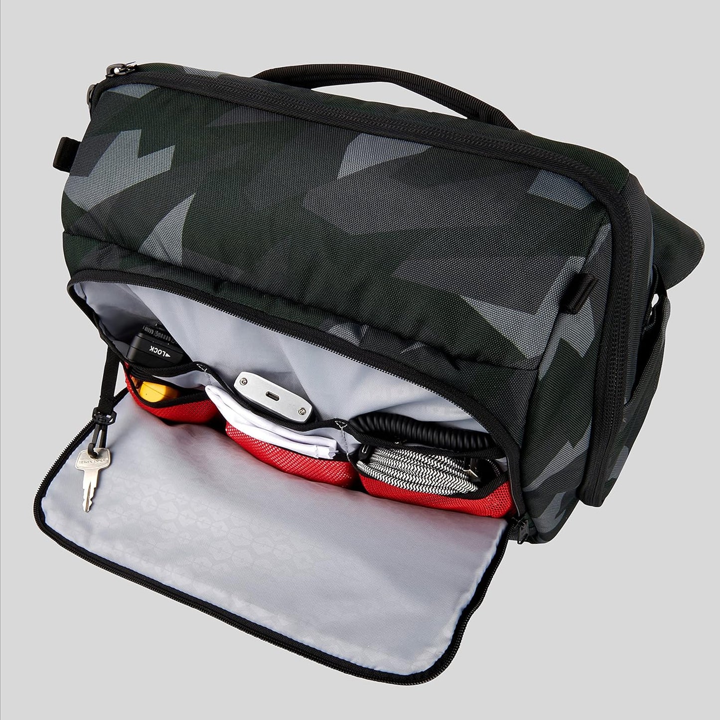 Ranger DSLR XL Camera Sling – with Adjustable Carry Straps, Ample Interior Dividers, Water-Resistant Fabric, YKK Premium Zippers & More – Glacier Camo