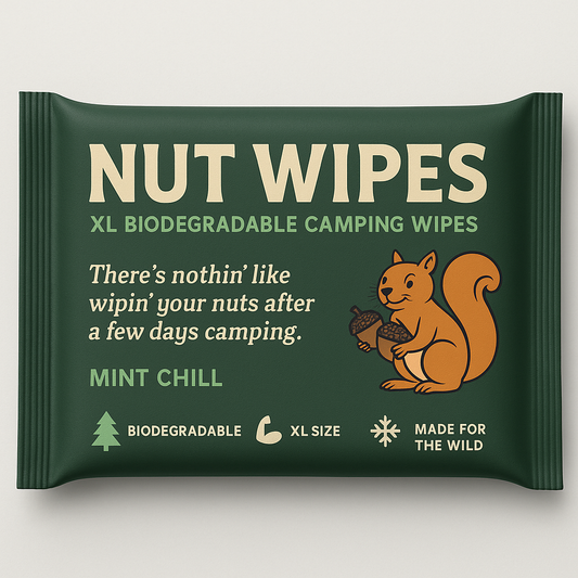Nut Wipes - XL Camping Hygiene Wipes for Men
