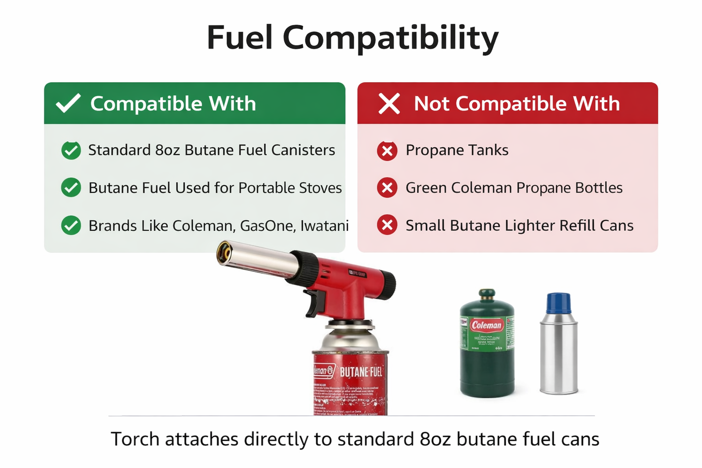 Epic Camp Butane Torch Professional Adjustable Flame