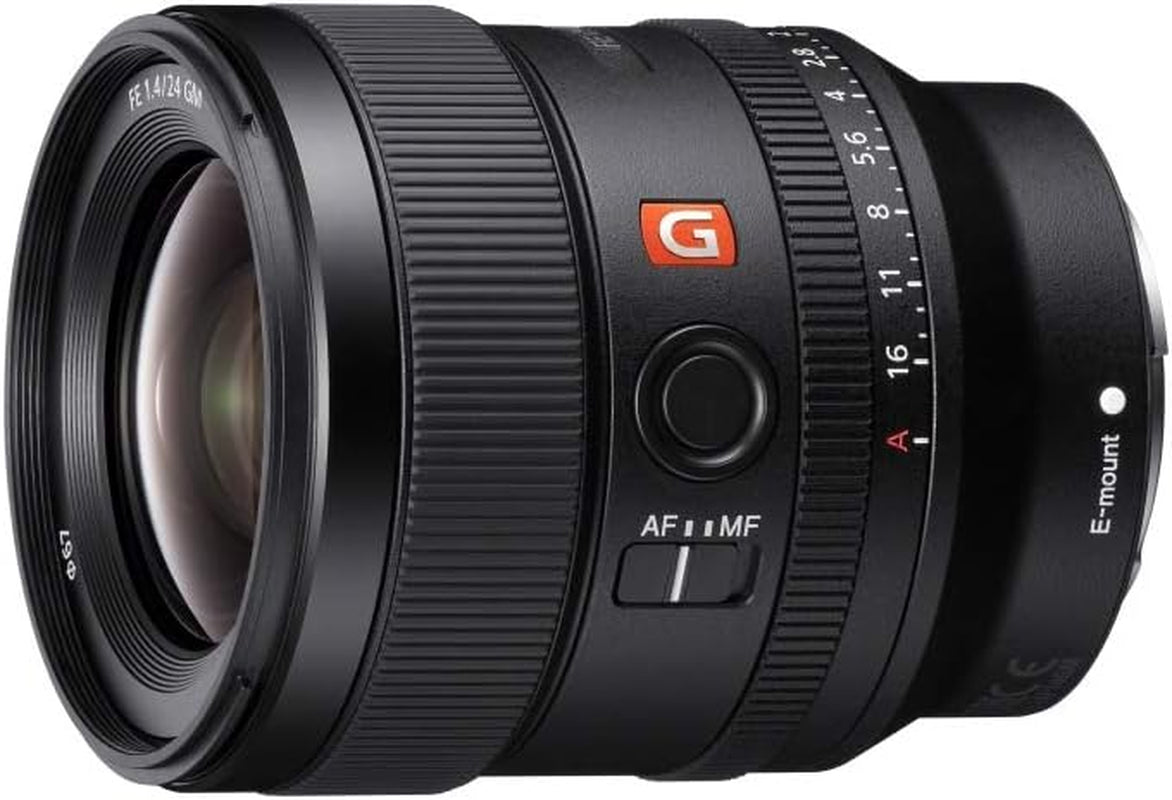 E-Mount FE 24Mm F1.4 GM Full Frame Wide-Angle Prime Lens (SEL24F14GM), Black