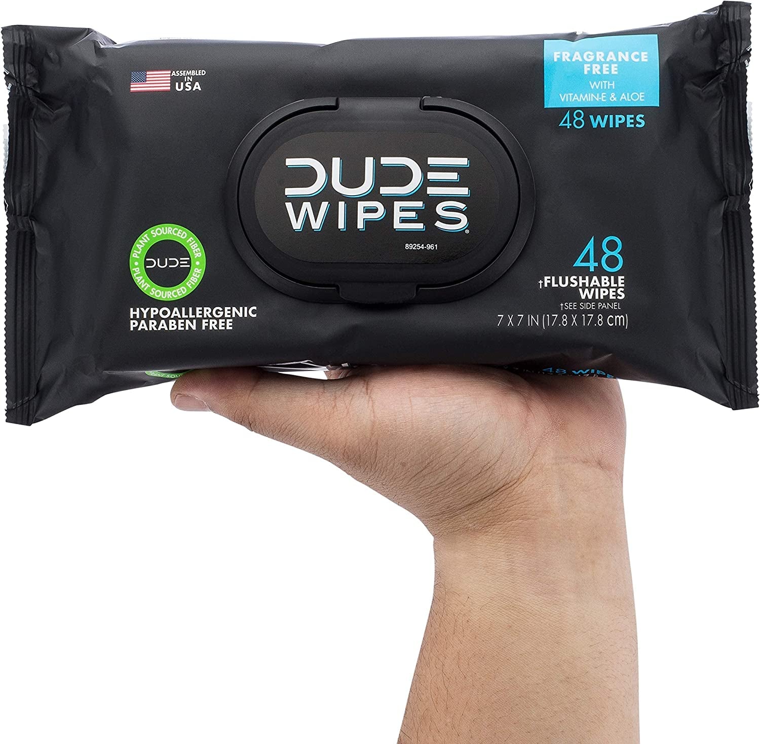 - Flushable Wipes - 3 Pack, 144 Wipes - Unscented Extra-Large Adult Wet Wipes - Vitamin-E & Aloe for At-Home Use - Septic and Sewer Safe