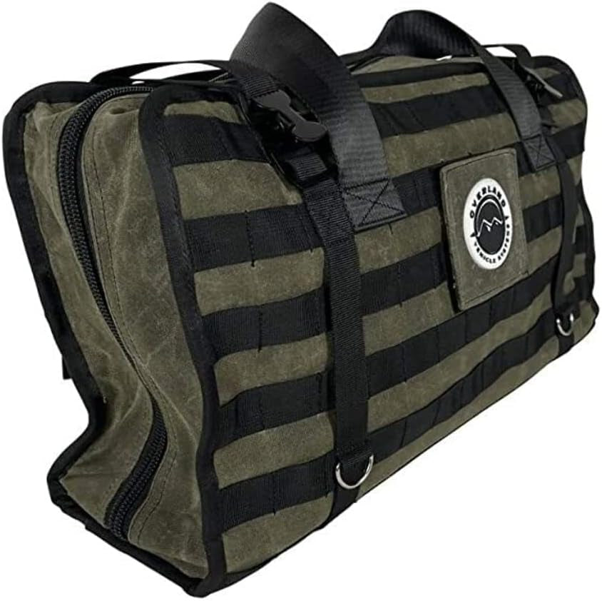 Large Recovery Bag with Handle and Straps - #16 Waxed Canvas