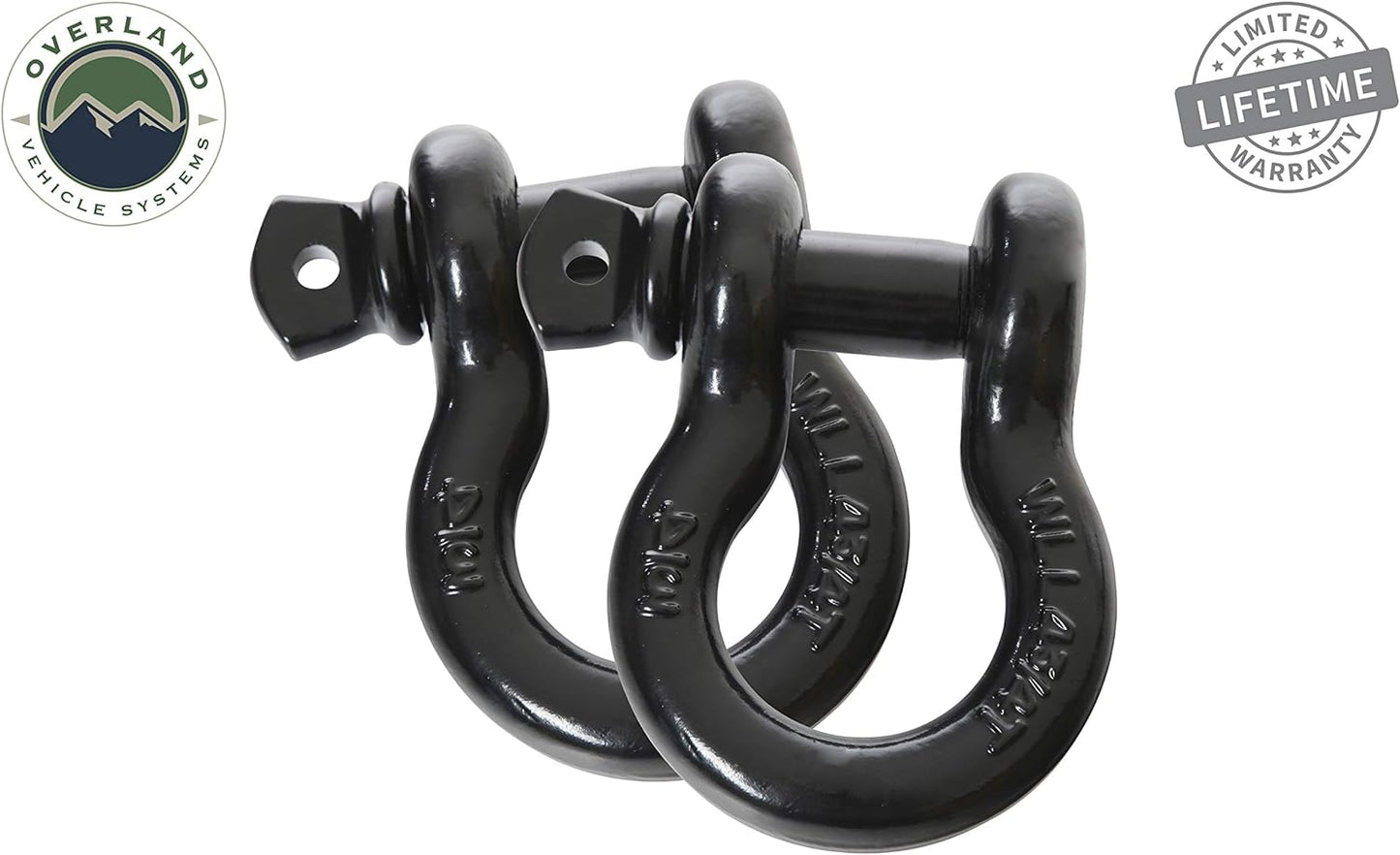 Recovery Shackle 3/4" 4.75 Ton Black - Sold in Pairs