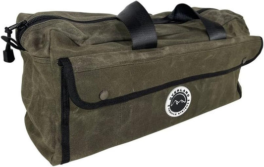 Small Duffle Bag with Handle and Straps - #16 Waxed Canvas