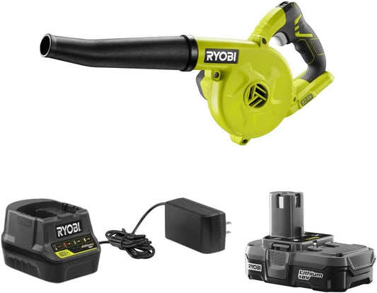 18-Volt ONE+ Cordless Compact Workshop Blower Kit with Battery & Charger, (Non-Retail Packaging)