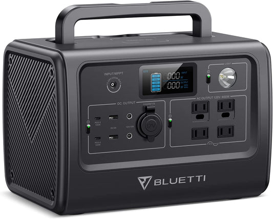 Portable Power Station EB70S, 716Wh Lifepo4 Battery Backup W/ 4 800W AC Outlets (1,400W Peak), 100W Type-C, Solar Generator for Road Trip, Off-Grid, Power Outage (Solar Panel Optional)