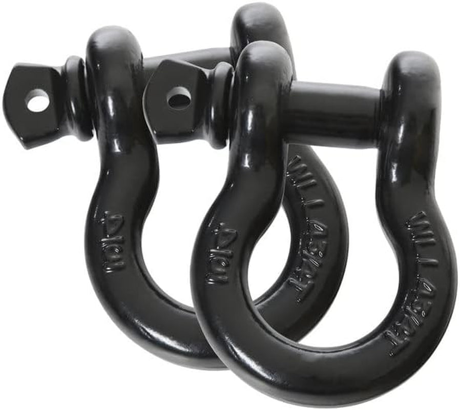 Recovery Shackle 3/4" 4.75 Ton Black - Sold in Pairs