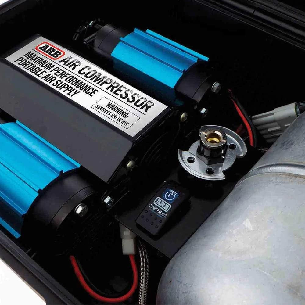 (CKMTP12) 12V Twin Motor High Performance Portable Air Compressor