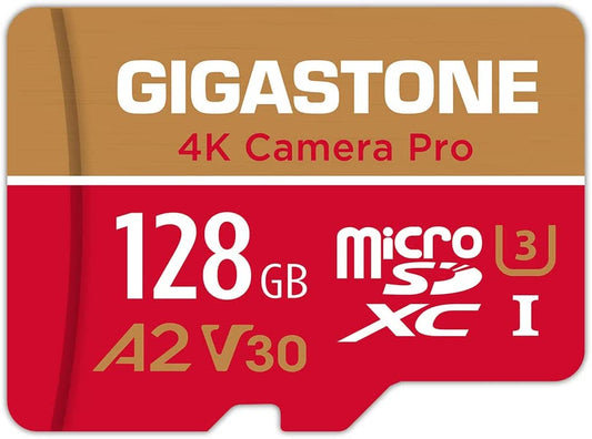 [5-Yrs Free Data Recovery]  128GB Micro SD Card, 4K Video Recording for Gopro, Action Camera, DJI, Drone, Nintendo-Switch, R/W up to 100/50 Mb/S Microsdxc Memory Card UHS-I U3 A2 V30 C10