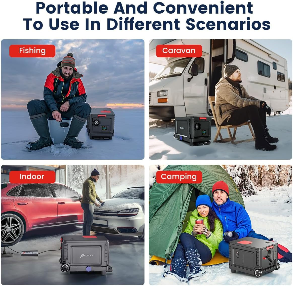 Diesel Heater 8KW, Portable Diesel Air Heater All-In-One with Bluetooth Control and LCD Screen, Parking Diesel Heaters 110V AC & 12V 24V DC, 5L Fuel Tank for Car, Truck, Boat, Rv,Campers